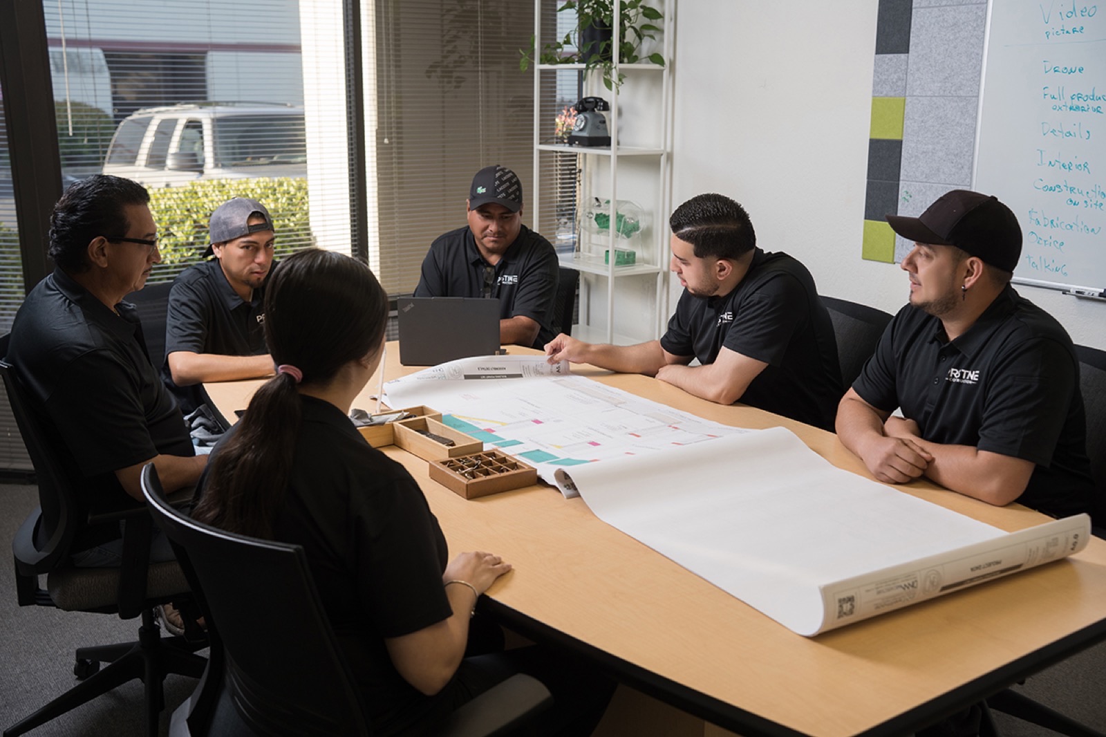 The Pristine Construction team on site